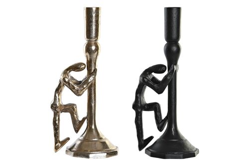 CANDELABRO ALUMINIO 12X10X27 PERSONA 2 SURT. AL194108