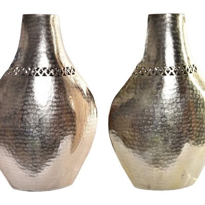 ALUMINIUMVASE 28X11X41 GEStanzt, 2 SORTIMENTE. AL195953