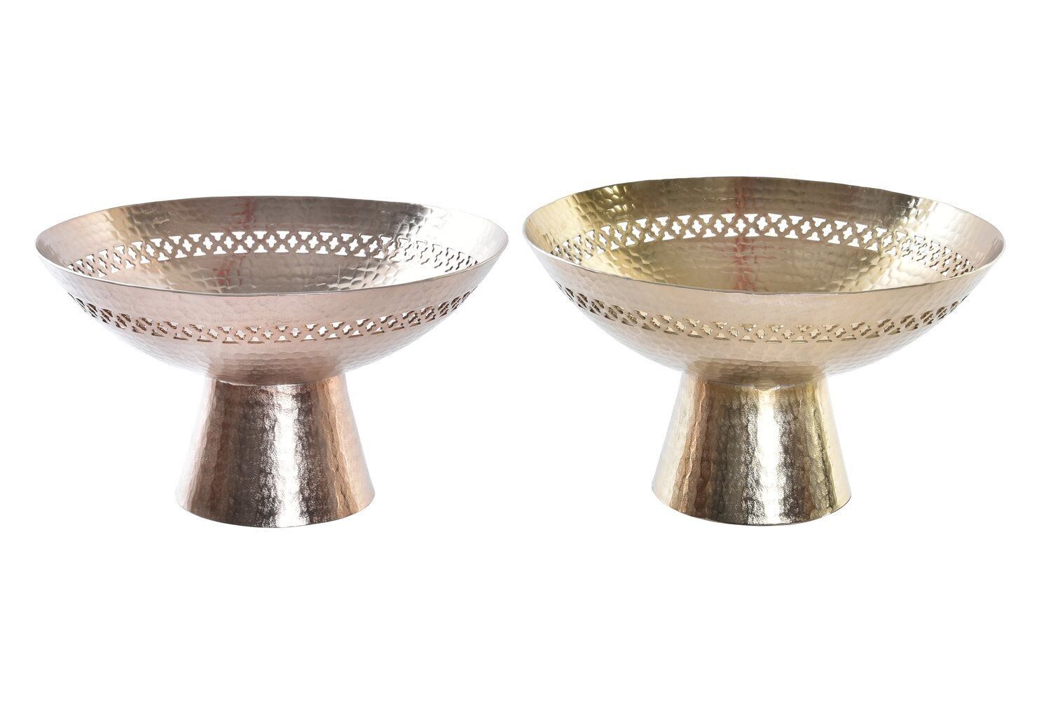 CENTRO TAVOLO IN ALLUMINIO 34X34X20 FUSTELLATO 2 ASSORTIMENTI. AL195958