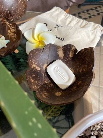Porte-savon en forme de fleur de noix de coco 2