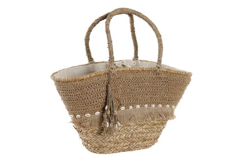 BOLSO SEAGRASS YUTE 53X15X51,5 40942,5 CONCHAS BO204058