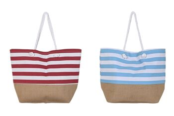 SAC JUTE POLYESTER 56X19X71 75544 RAYURES 2 ASSORT. BO204060 1