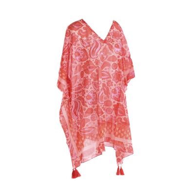 KAFTAN AUS BAUMWOLLE 90X180 GRÖSSE U KORALLE BO206429