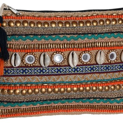 COTTON JUTE WASHBAG 26X2X18 MULTICOLOR BO206559