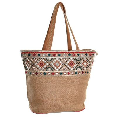 BORSA JUTA COTONE 54X21X68 NATURALE BO206560