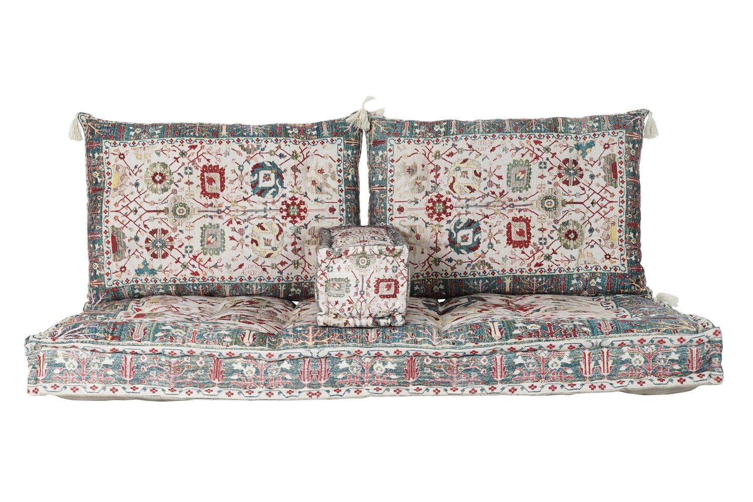 POLTRONA SET 4 COTONE 155X76X65 MATRIMONIALE MULTICOLOR CJ181744