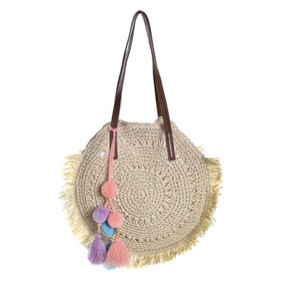 BOLSO ALGODON PU 35X10X35 NATURAL BO196178