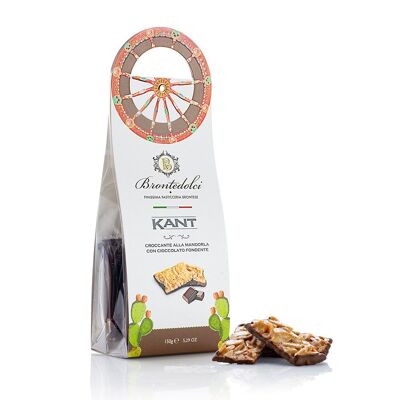 Crunchy almonds with dark chocolate