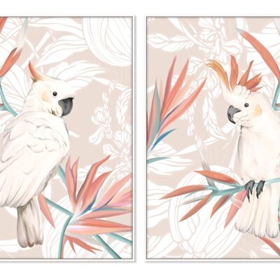 PICTURE PS CANVAS 100X4X140 COCKATOO 2 ASSORTED. CU193074