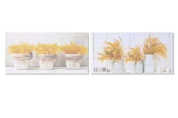 TABLEAU TOILE PIN 60X1,8X30 POTS 2 ASSORTIMENTS. CU201512 1