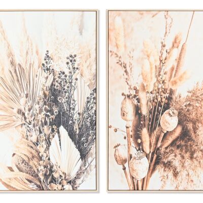 PICTURE PS CANVAS 80X4X120 DRY FLOWER 2 ASSORTMENTS. CU201377