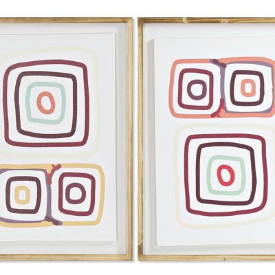 TABLEAU TOILE PIN 50X2,8X70 BOHO 3D 2 ASSORTIS. CU193207