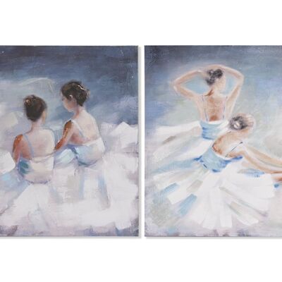 PAINTING CANVAS PICTURE 100X3,5X100 BALLERINAS 2 ASSORTMENTS. CU201560