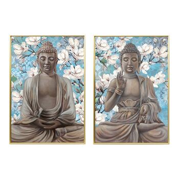 TABLEAU SUR TOILE PS 51.5X3.5X71.5 BOUDDHA 2 ASSORTIS. CU194012