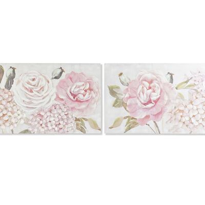 QUADRO TELA ABETE 120X3X60 FIORI 2 ASSORTIMENTI. CU194775