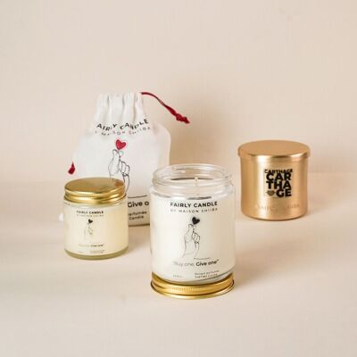 Pack of minimalist scented candles x12 - 180gr