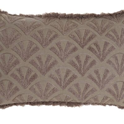 COUSSIN EN COTON 60X15X40 730 GR, ÉVENTAIL MARRON CJ185043