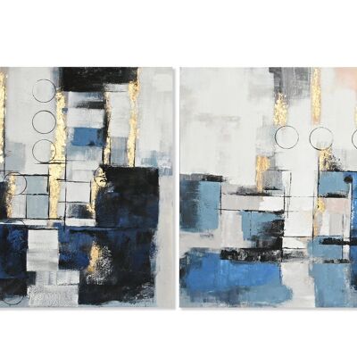 CANVAS PICTURE MDF 100X2,8X100 ABSTRACT 2 ASSORTMENTS. CU201679