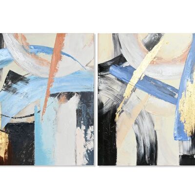 CANVAS PICTURE MDF 100X2,5X100 ABSTRACT 2 ASSORTMENTS. CU201680