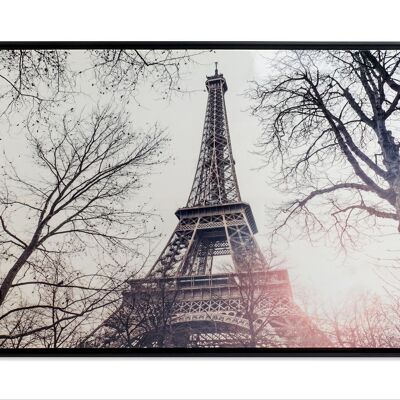 PICTURE CANVAS PS 144X3,5X84 PARIS FRAMED WHITE CU159485