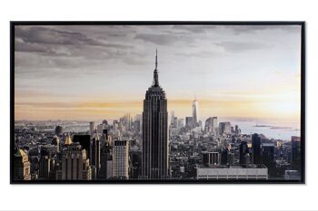 IMAGE SUR TOILE PS 144X3,5X84 NEW YORK ENCADRÉE CU159486 1