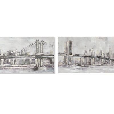 TABLEAU SUR TOILE 150X3.8X70 NEW YORK 2 ASSORTIS. CU184901