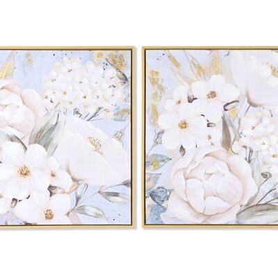 QUADRO TELA PS 60X3,5X60 FIORI 2 ASSORTIMENTI. CU204644