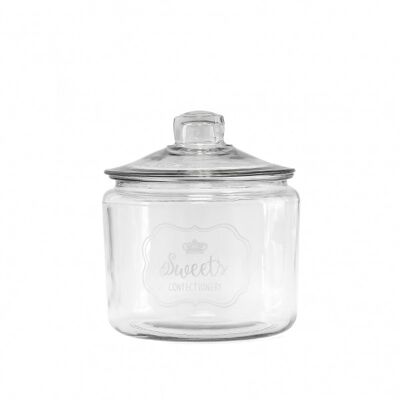 GLASS CANISTER "SWEETS" 3L, 1 Stück