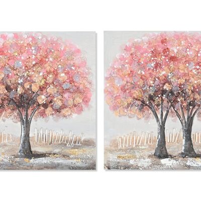 TOILE MDF TABLEAU 40X2,5X40 ARBRE 2 ASSORTIS. CU204589