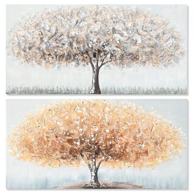 MDF CANVAS PICTURE 100X3X50 TREE 2 ASSORTED. CU204593