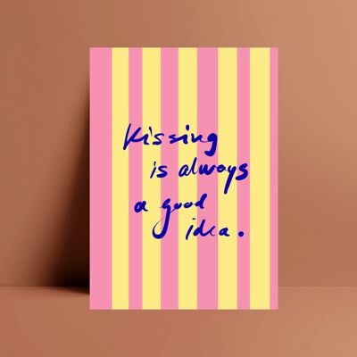 Postkarte * Kissing is always a good idea*