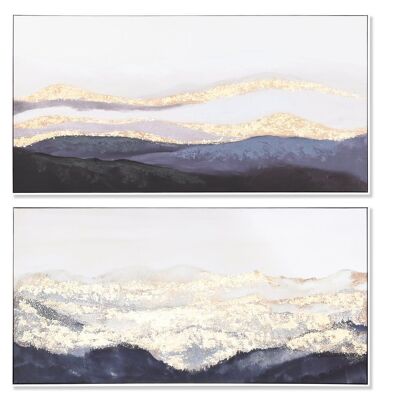 PAINTING CANVAS PICTURE 120X4,5X60 MOUNTAINS 2 ASSORTED. CU204579