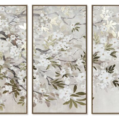 SET DE PEINTURE 3 PS TOILE 180X4X120 BRANCHES ENCADRÉES CU207746