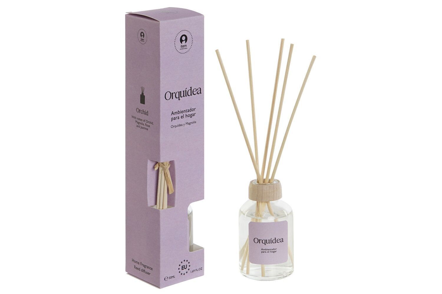 MIKADO DEODORANTE PER AMBIENTE CRISTALLO 4X4X20 50 ML, ORCHIDEA DA207396