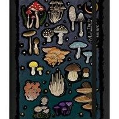 Cuaderno de tapa dura A5 negro The Mushroom Guide