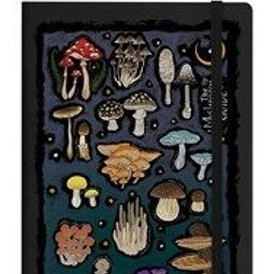 The Mushroom Guide Black A5 Hard Cover Notebook