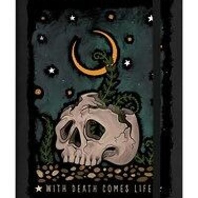 Cuaderno de tapa dura A5 negro Mundo natural con la muerte viene la vida