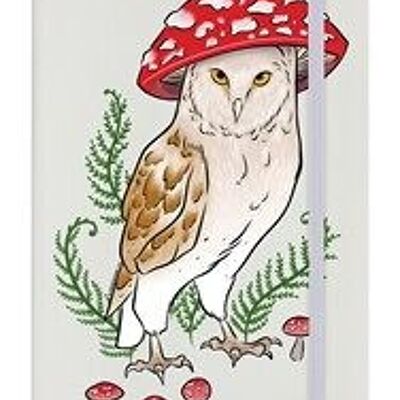 Foraging Familiars Owl Cream A5 Hard Cover Notebook