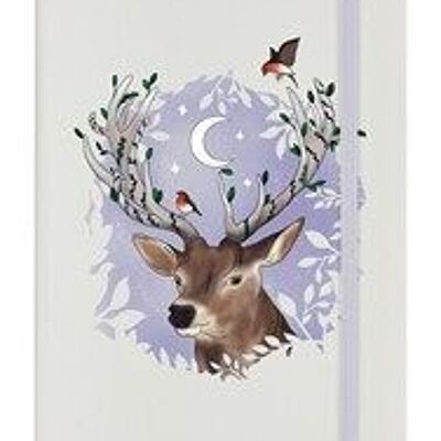Foraging Familiars Stag Cream A5 Hard Cover Notebook