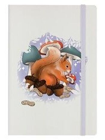 Foraging Familiars Squirrel Cream Carnet A5 à couverture rigide