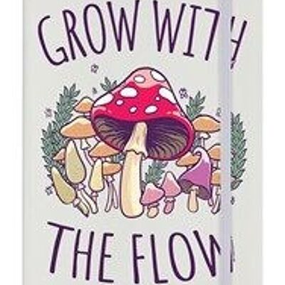 Grow With The Flow Cremefarbenes A5-Hardcover-Notizbuch