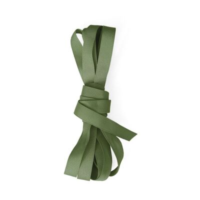 GROS GRAIN RIBBON "DUSTY GREEN", Rolle