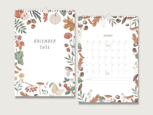 Kalender 2024 DIN A4 - Natur | Pflanzen | botanisch |