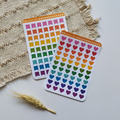 Multicolor sticker sheet