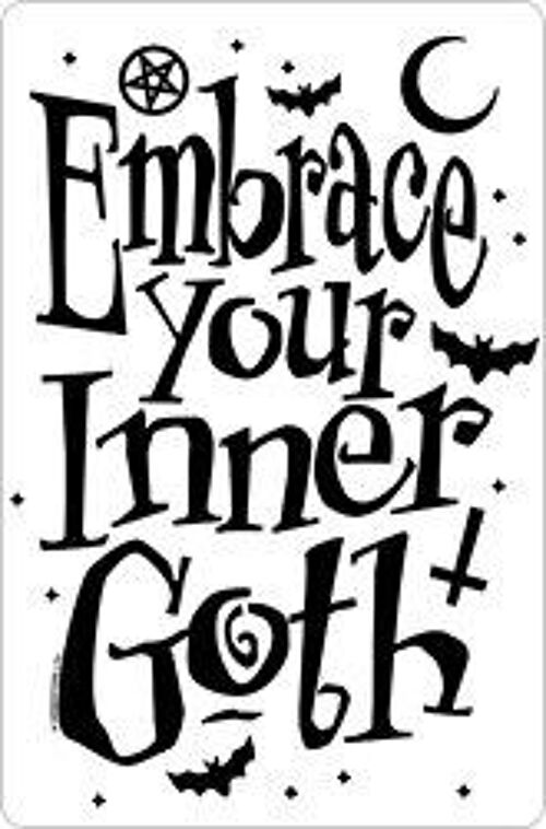 Embrace Your Inner Goth Greet Tin Card