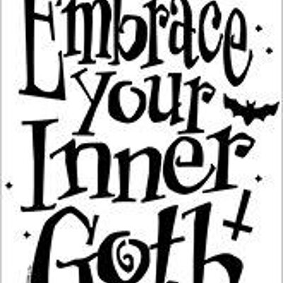 Embrace Your Inner Goth Greet Tin Card