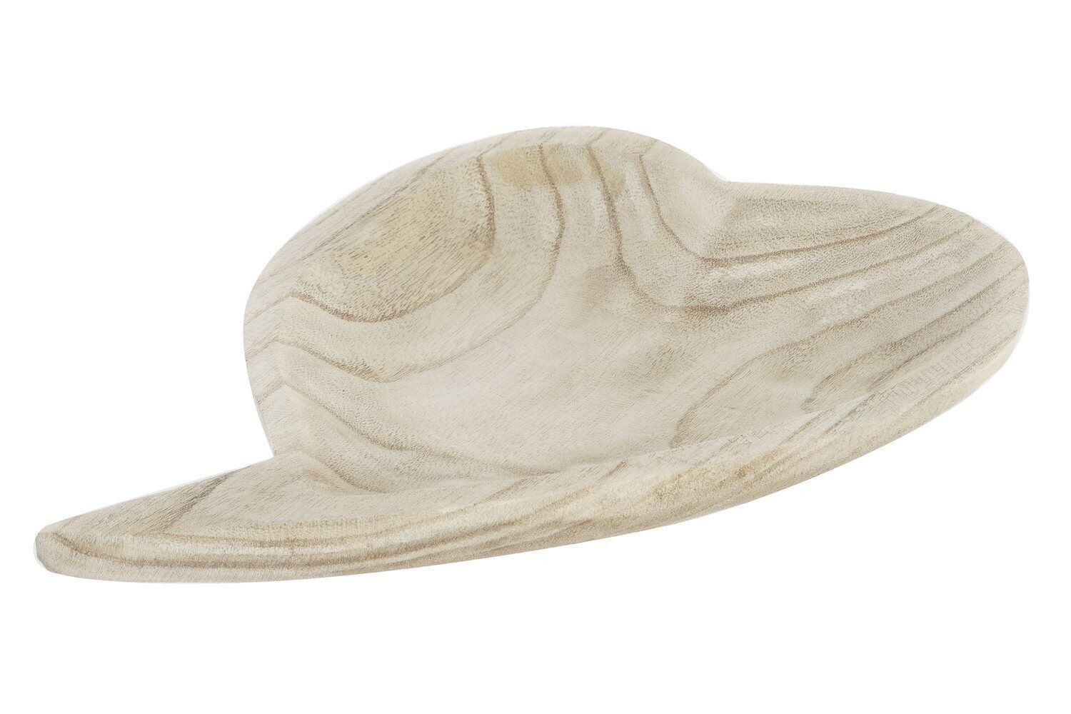 PAULOWNIA CENTER TABLE 35X24X4 NATURAL HEART DH202159