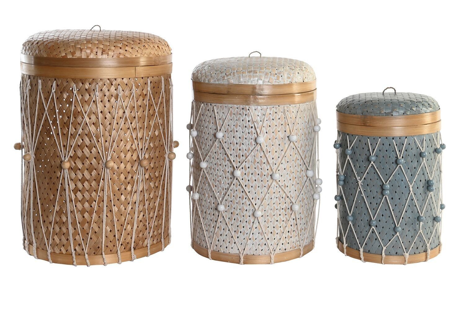 KORBSET 3 BAMBUSBAUMWOLLE 46X46X58 35X46 30X38 DC203249