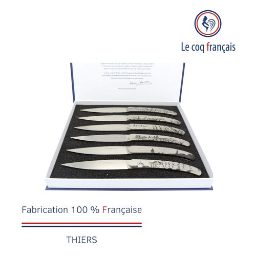 Coffret 6 couteaux de table - France