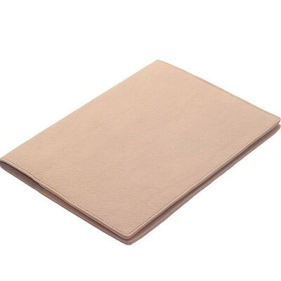 Powder Pink Leather Notebook Cover